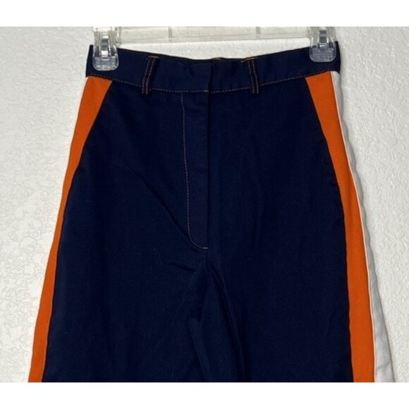 The Ragged Priest Pants Sz XS Baby Blue With Orange & White Side Stripes - Picture 4 of 12